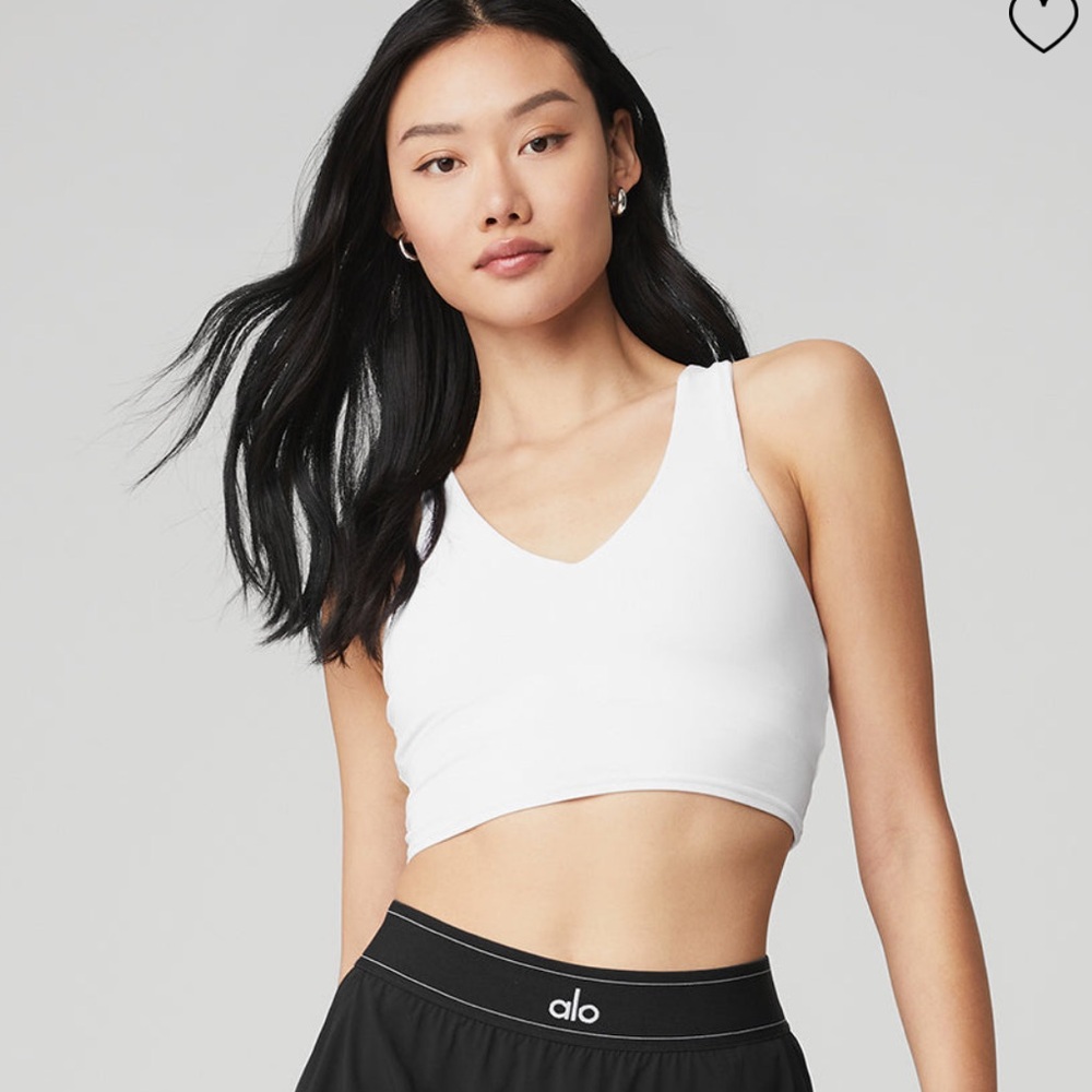 Alo Yoga Real Bra Tank white xs